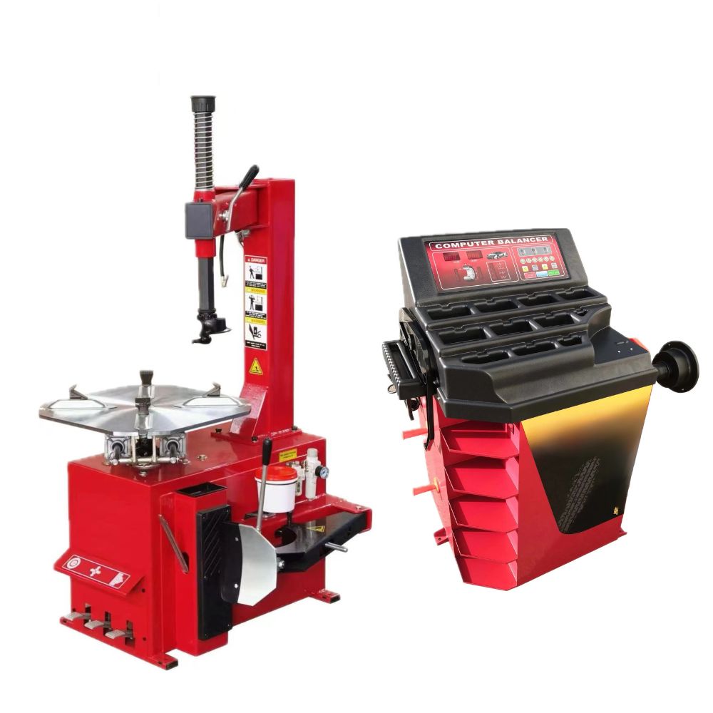 Tire Changer and Wheel Balancing Machine Combo